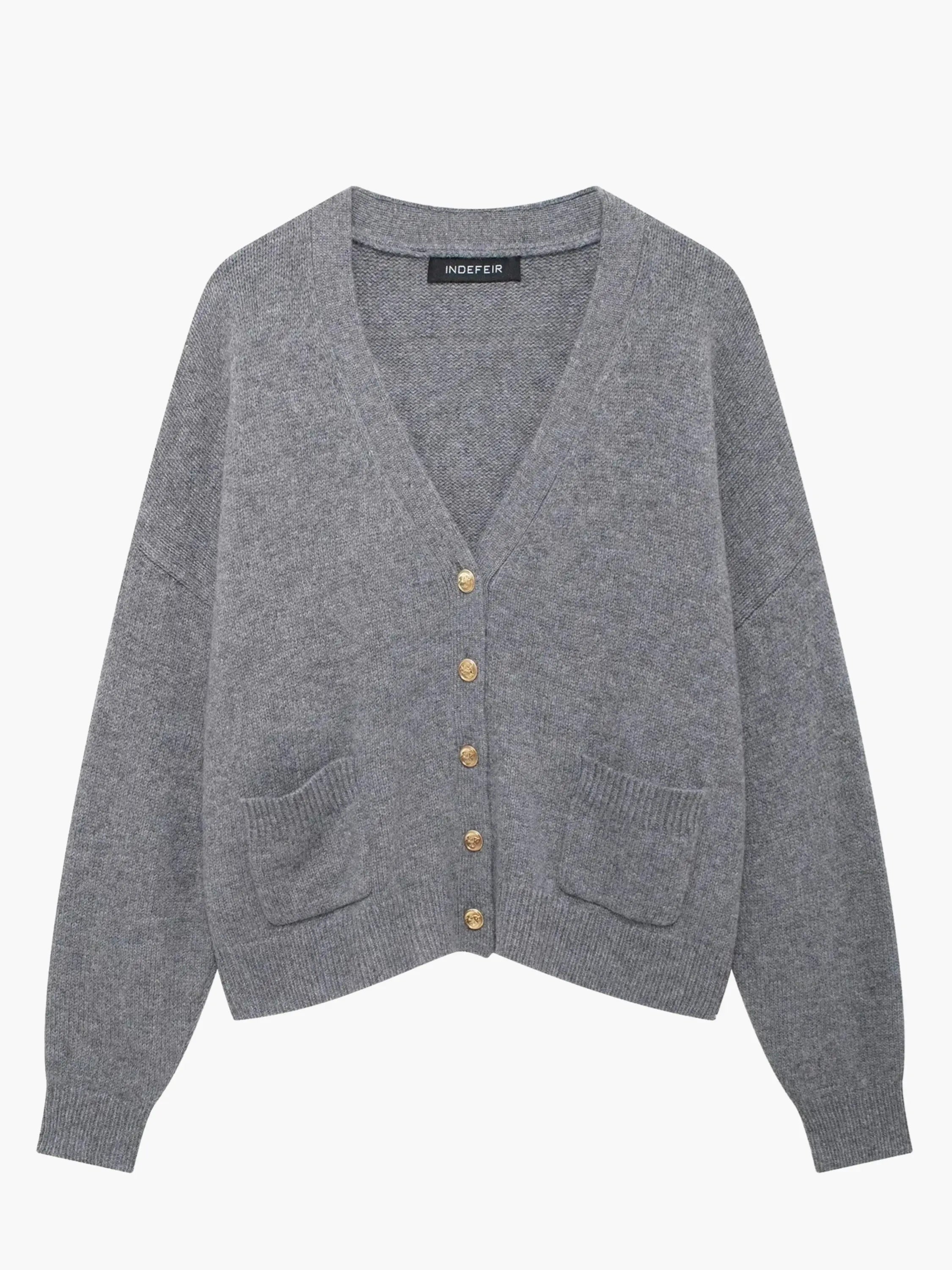 Leona | Strickjacke mit V-Ausschnitt